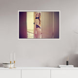 Floater Frames/ Print size 120x80cm - palm and panther