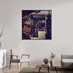 Floater Frames/ Print size 120x120cm - palm and panther